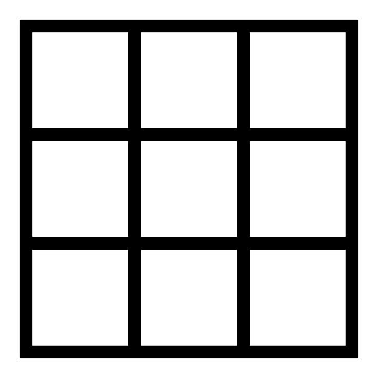 Квадрат из 9 клеток