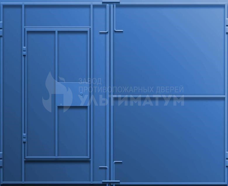 Ворота индивидуальные распашные металлические 5060х5700