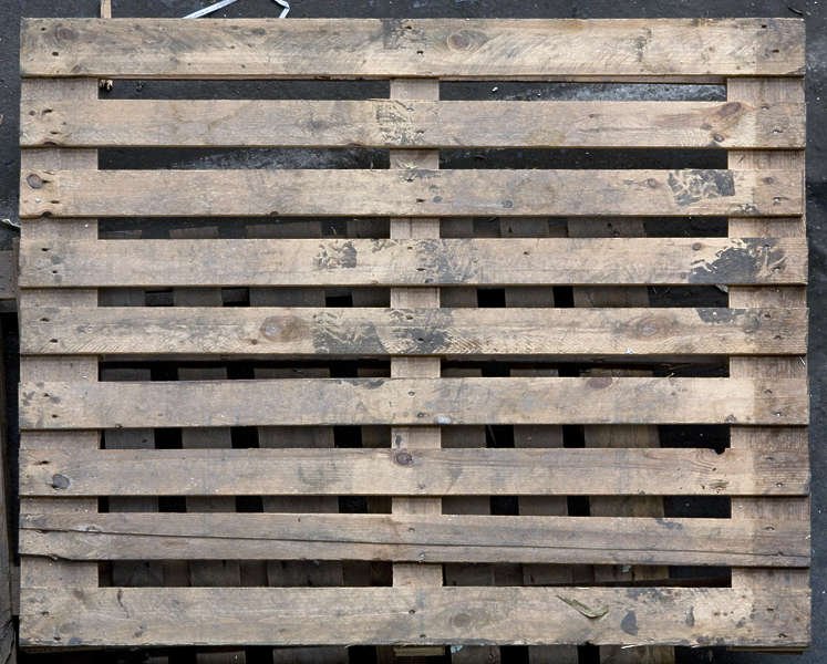 Поддон деревянный вид сверху