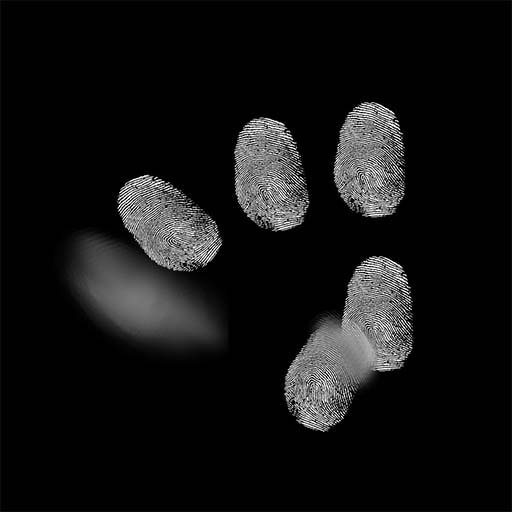 Отпечатки пальцев на стекле