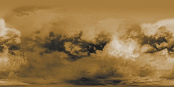 Карта титана спутника Сатурна