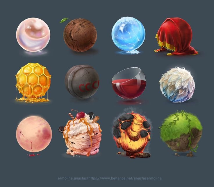 Текстуры на шаре