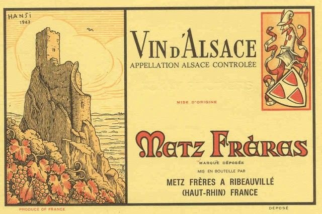 Старинные этикетки вина