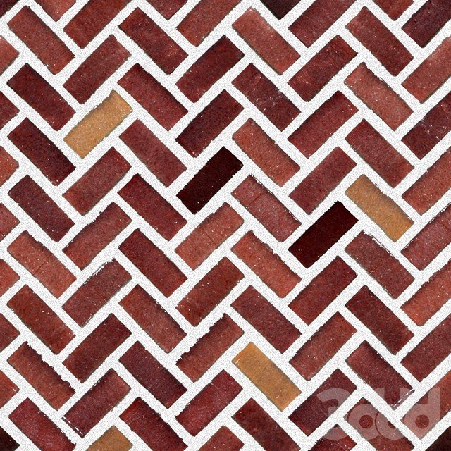 Кирпич елочкой