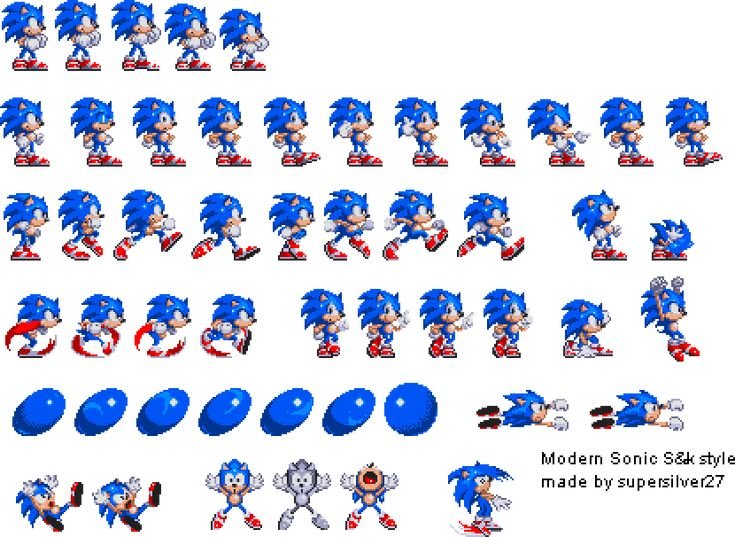 Соник 2 спрайты