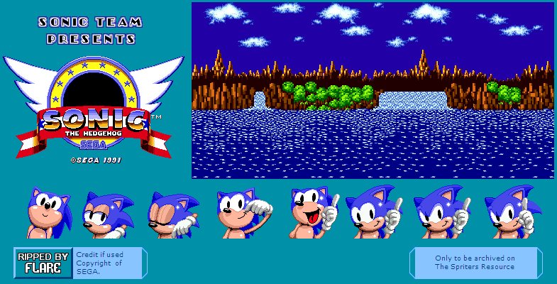 Sonic 1 Sonic Sprite
