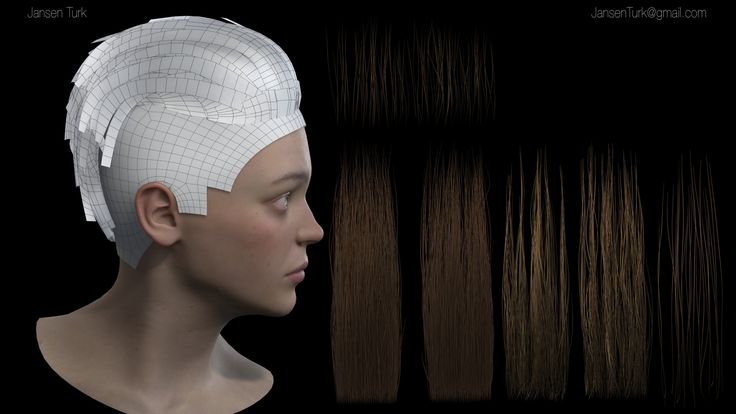 Текстура волос для моделирования