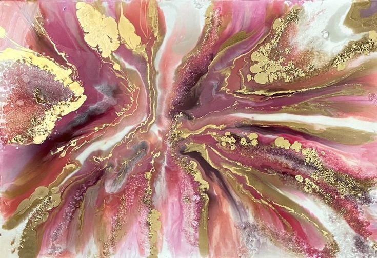 Абстракция эпоксидной смолой