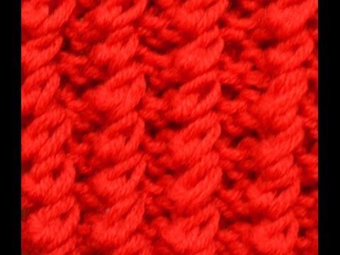 Рельефная резинка спицами