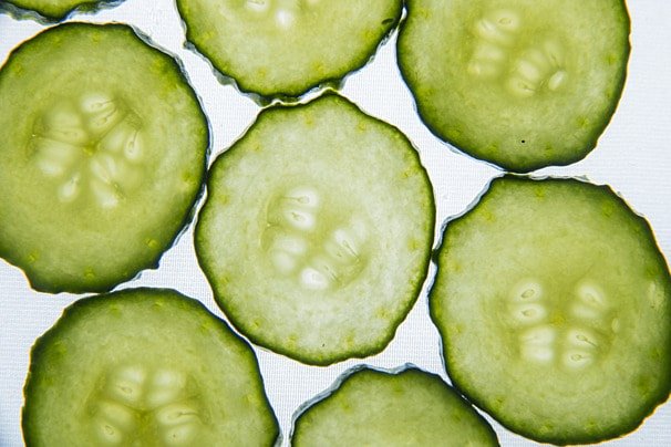Мякоть огурца текстура