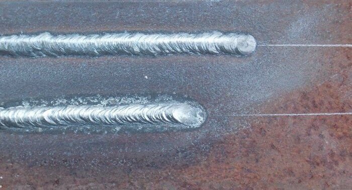 Горизонтальный шов РДС