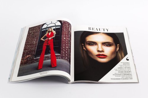 Разворот модного журнала