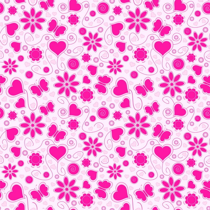 Сердечки фон