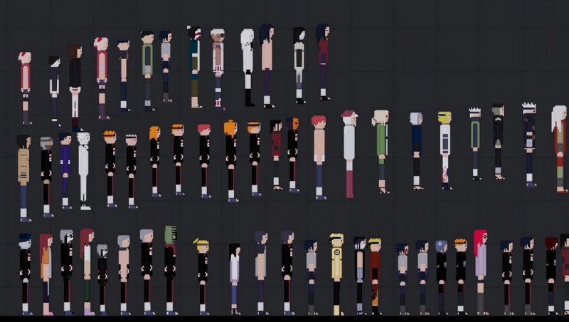 Мод на people Playground на Наруто