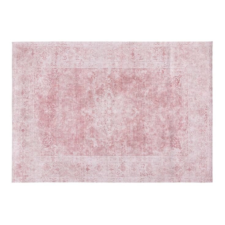 Розовый современный ковер