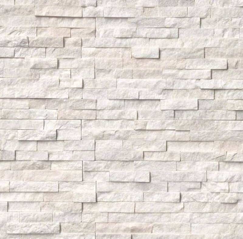 Панель декоративная "кварцит" белый (0,98х0,50м)