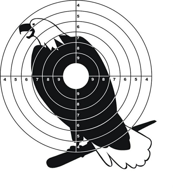 Пристрелочная мишень на 50 метров