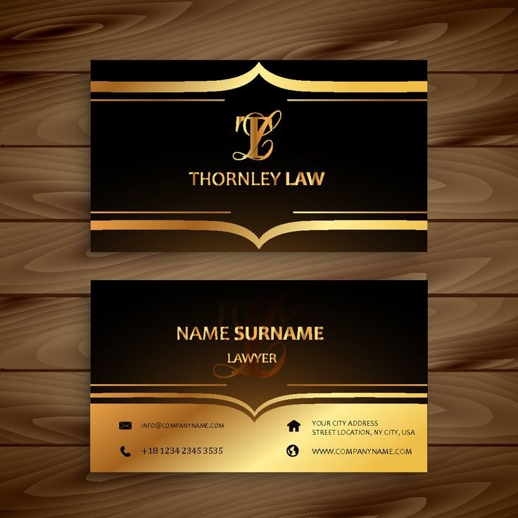 Макет визитки