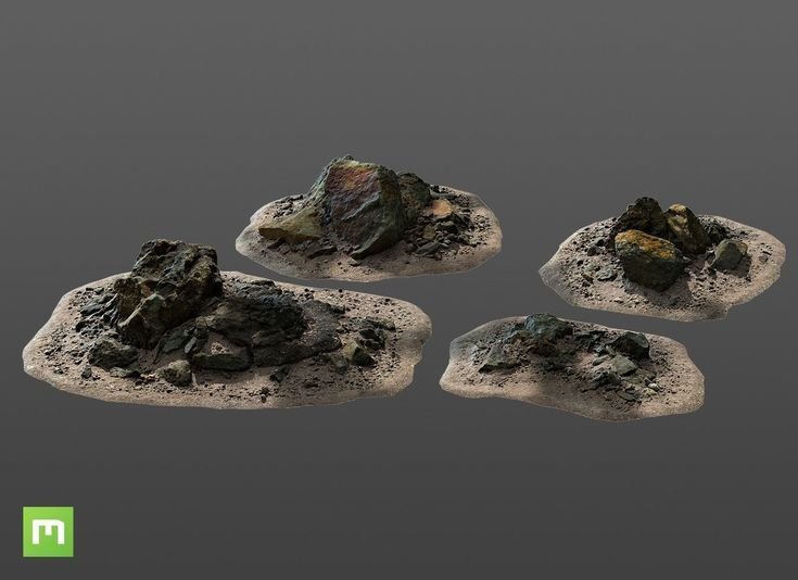 Volcanic Rock 3d модель