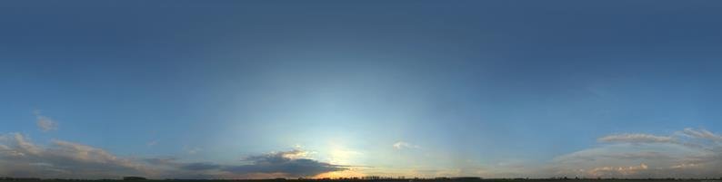 Голубое небо панорама