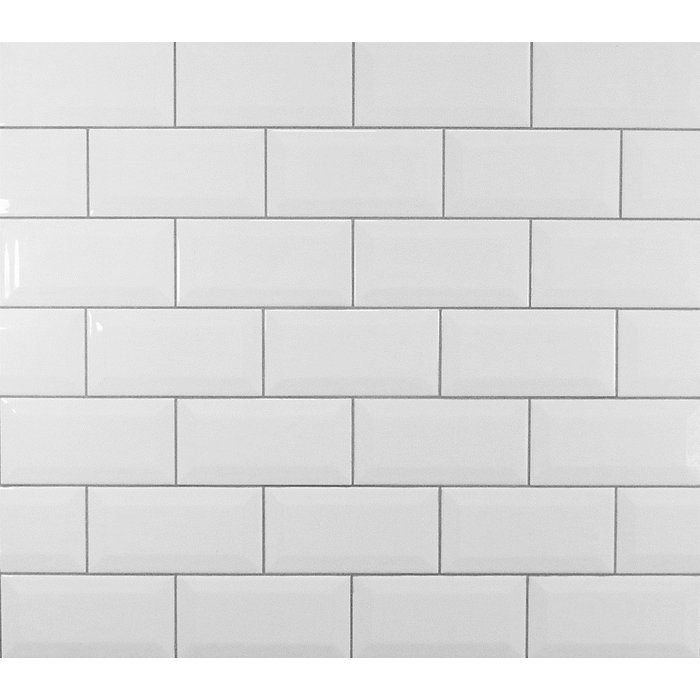 Плитка кабанчик 10 30 белая