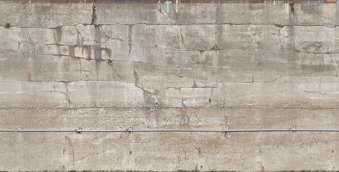 Бетонная стена бункера