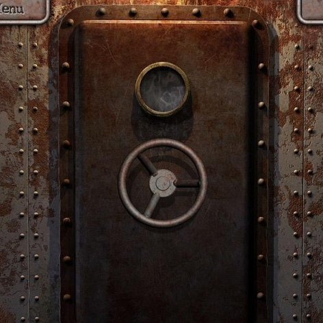 Старая металлическая дверь