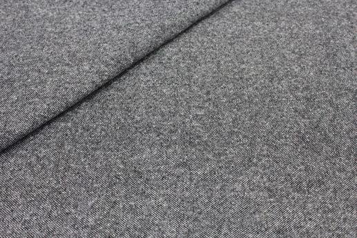 Серый меланж твид ткань