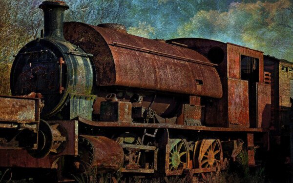 Старый Ржавый паровоз