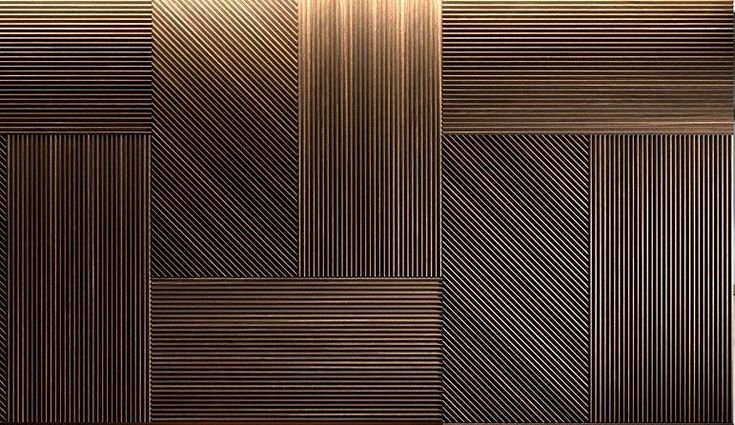 Шпонированные панели Topperfo Micro Ulme Stone Edition Acoustic Wood Panel