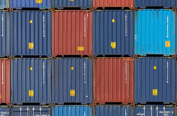 Текстура металлического контейнера