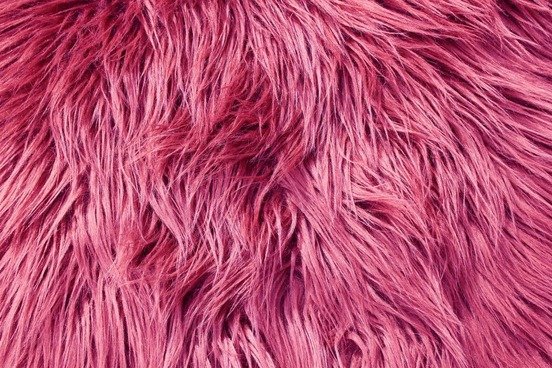 Розовая шерсть