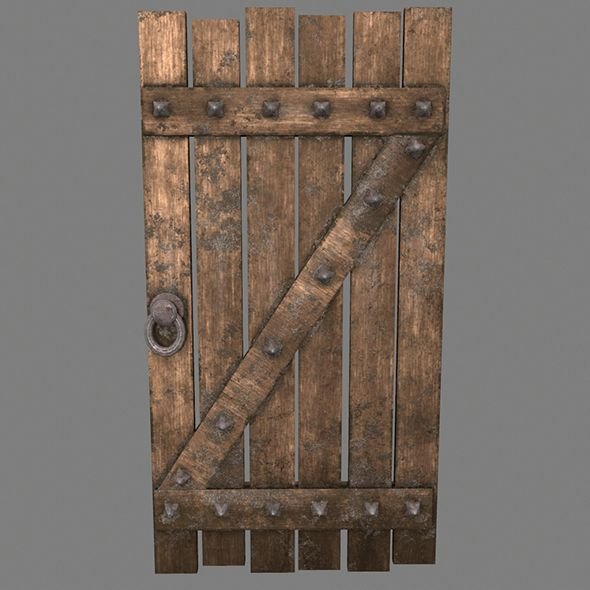 Средневековая дверь