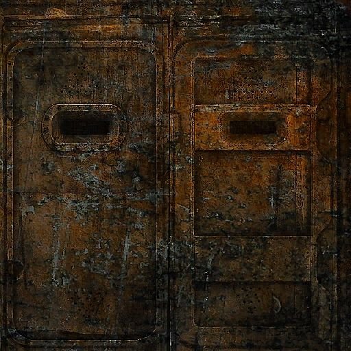 Старая металлическая дверь