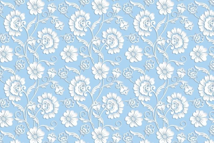Голубой узор