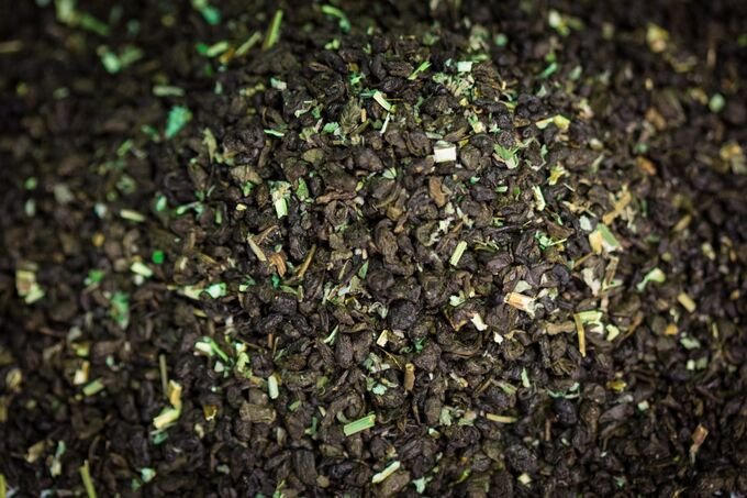 Черный чай с мятой