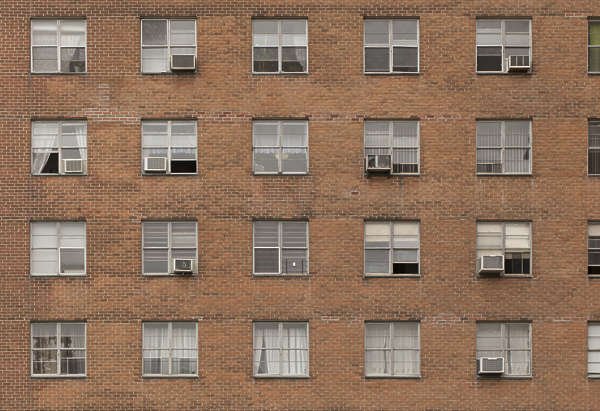 Текстура здания с окнами