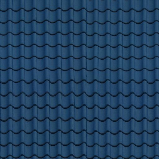 Синяя черепица на крыше