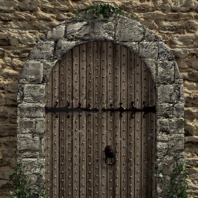 Средневековые двери в замках