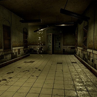 Заброшенная психиатрическая больница коридор