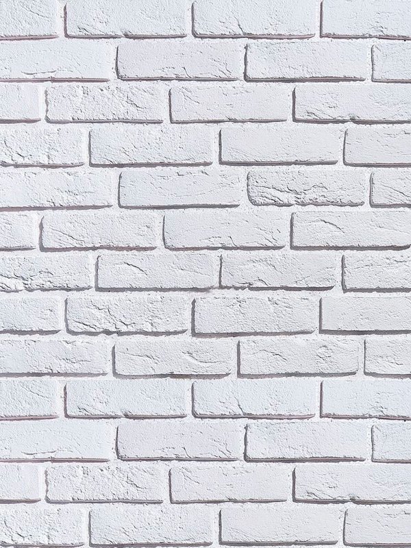 Декоративный кирпич шамотный белый гипсовый