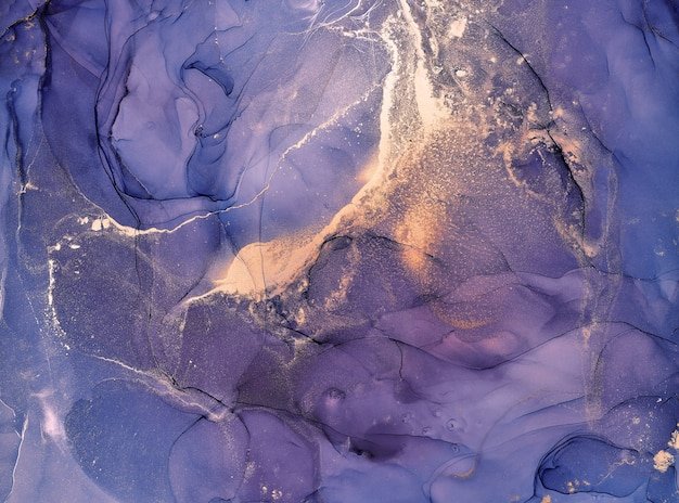 Флюид арт листья