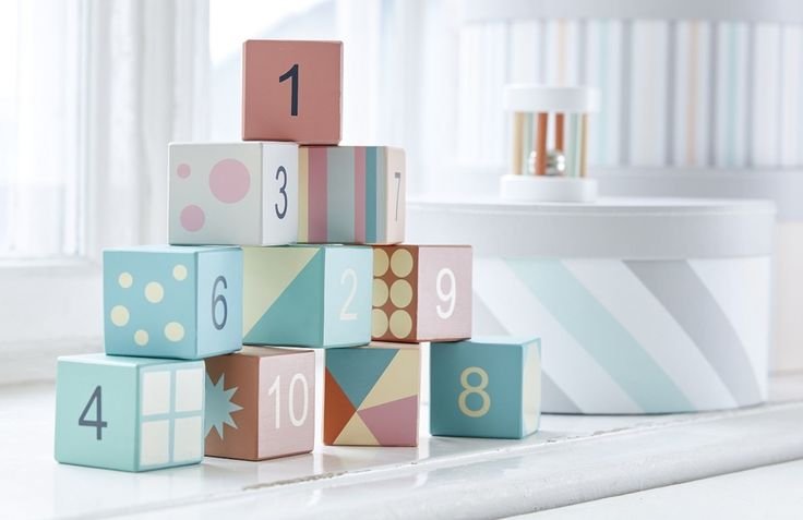 Детские кубики деревянные