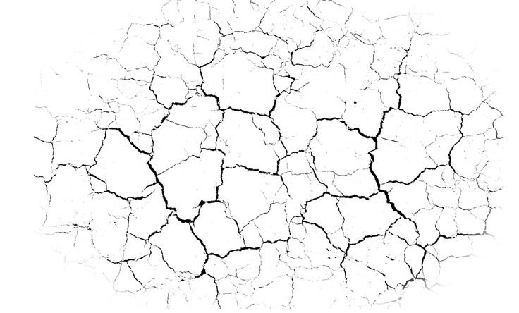 Трещины без фона