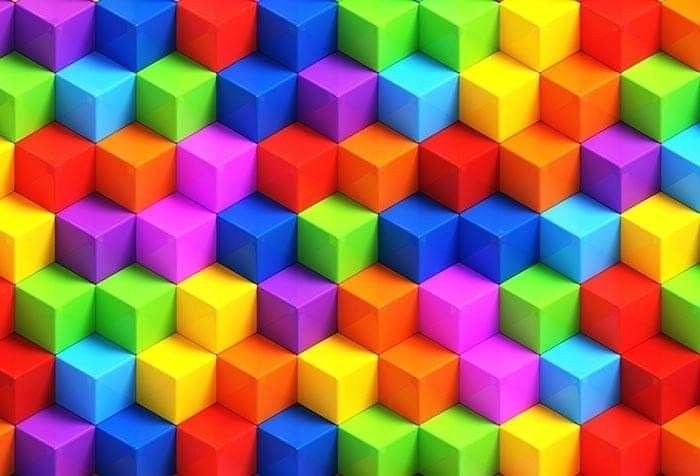 Кубики цветные