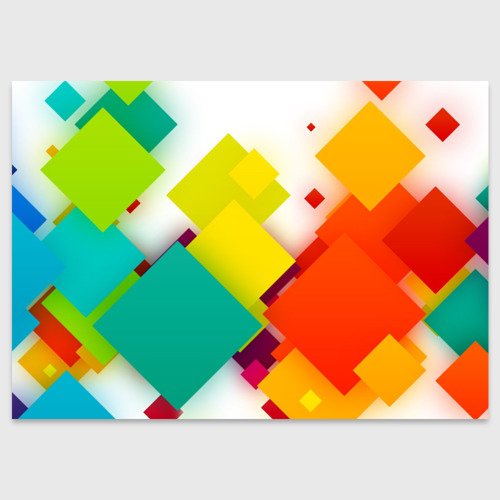 Разноцветные геометрические фигуры