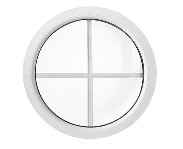 Круглое пластиковое окно