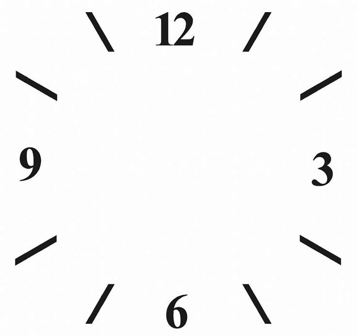 Циферблат квадратный