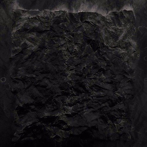 Черная помятая бумага