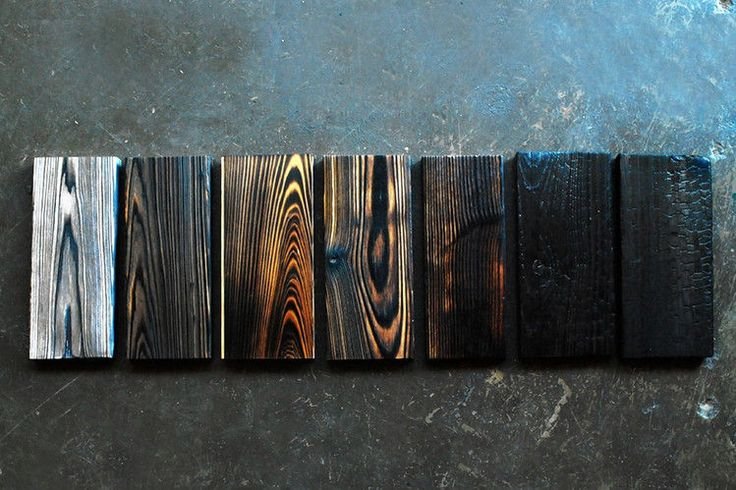 Обожженная дерево Shou Sugi